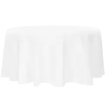 Round tablecloth rentals for 60 inch round tables.